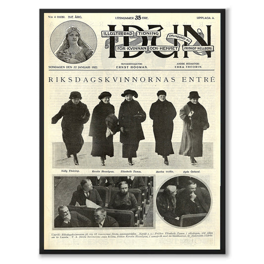 Poster idun kvinnlig rösträtt