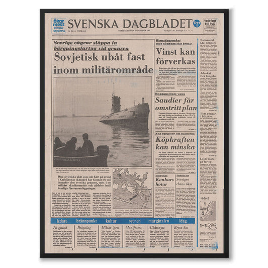 Poster rysk ubåt på grund