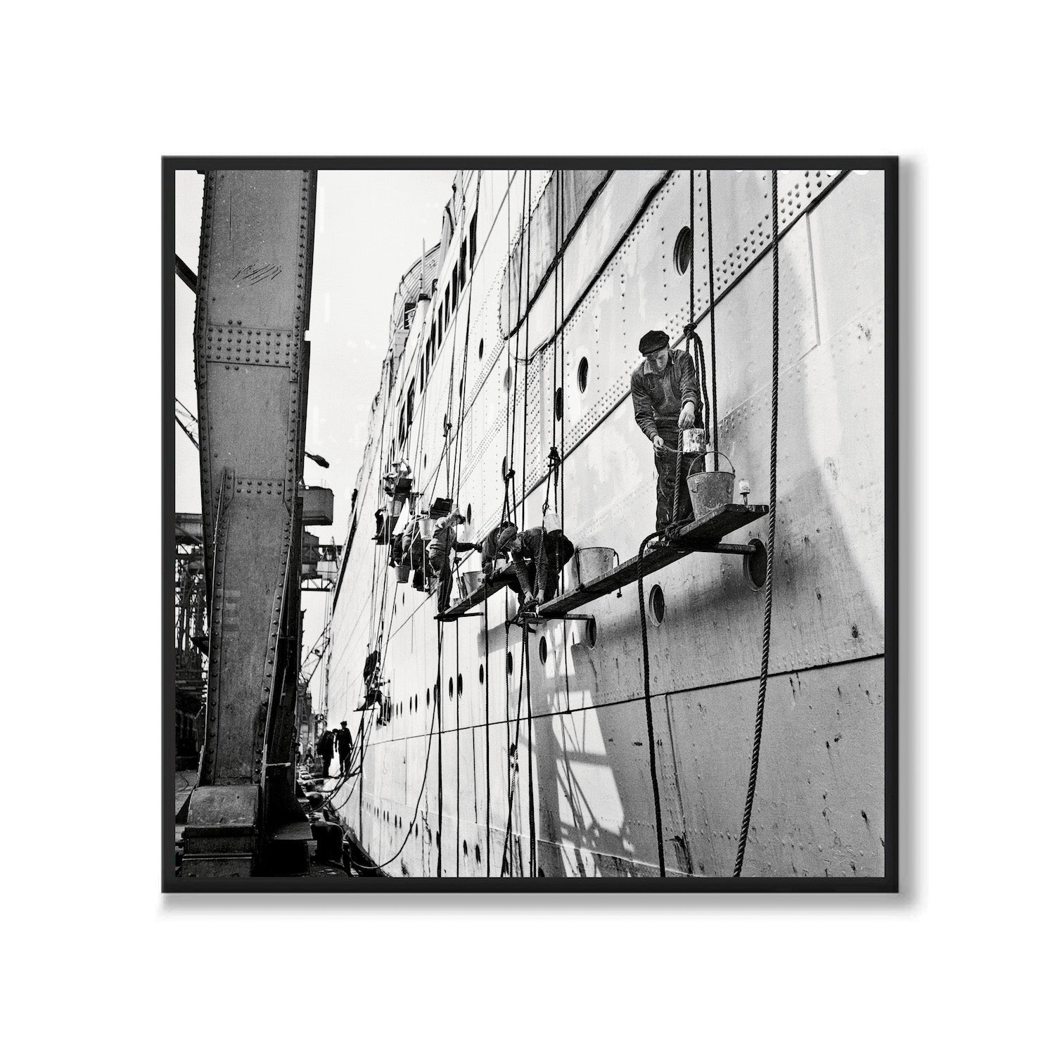 Poster fotografi skrovmålning fartyg gripsholm göteborg