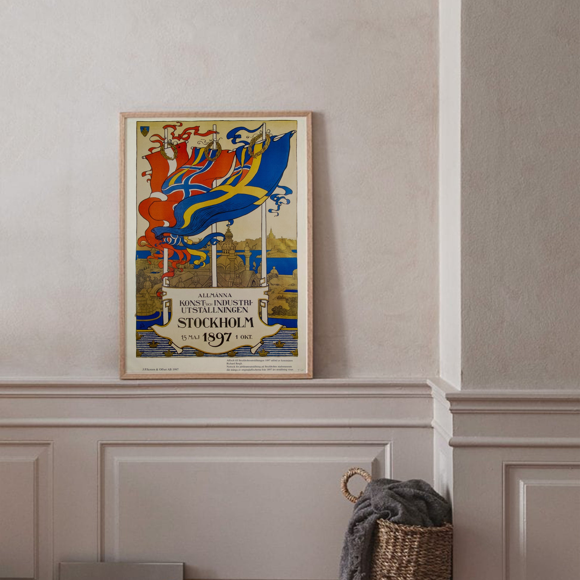 Poster stockholmsutställningen stockholm 1897