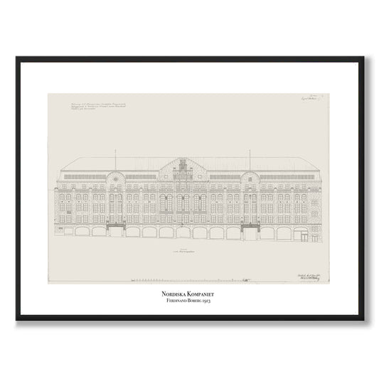 Poster originalritning nordiska kompaniet ferdinand boberg NK stockholm