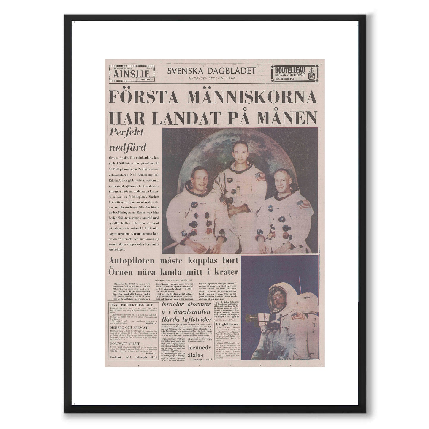 Poster månlandningen apollo 1969
