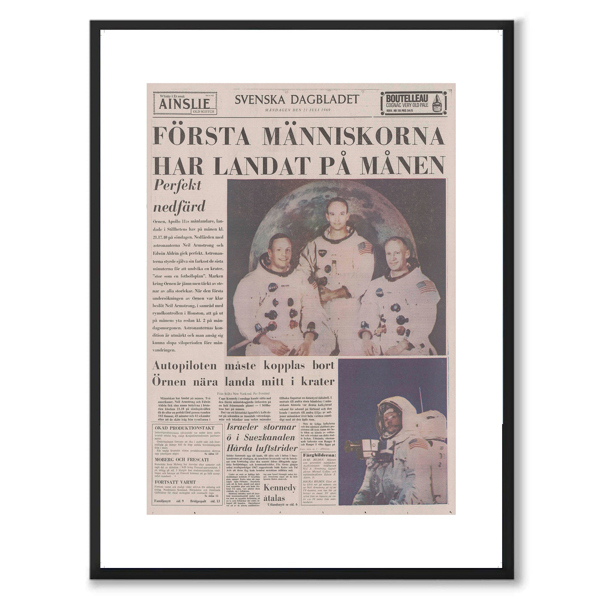 Poster månlandningen apollo 1969
