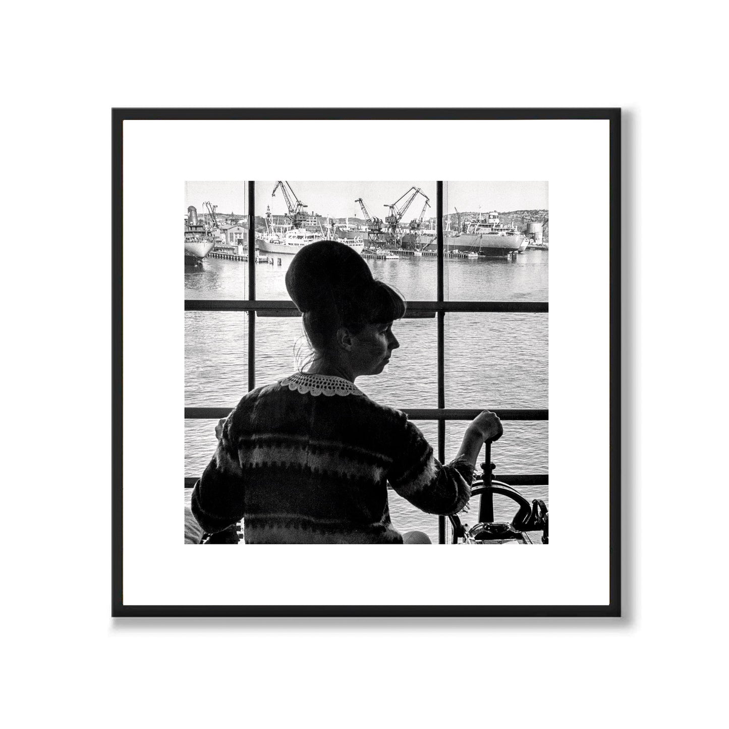 Poster fotografi kran hamnen göteborg