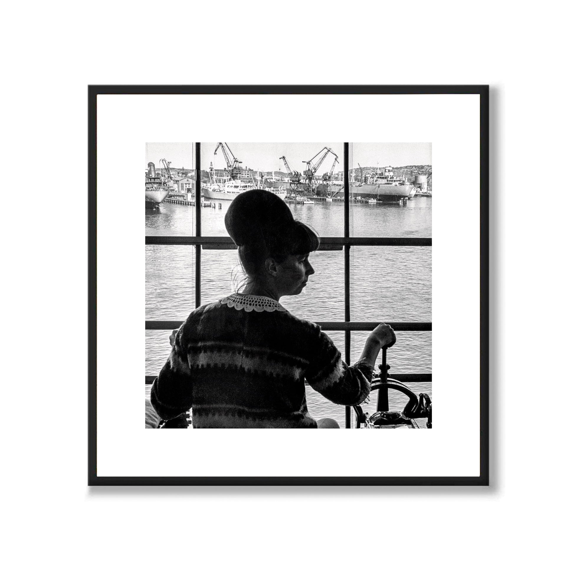 Poster fotografi kran hamnen göteborg