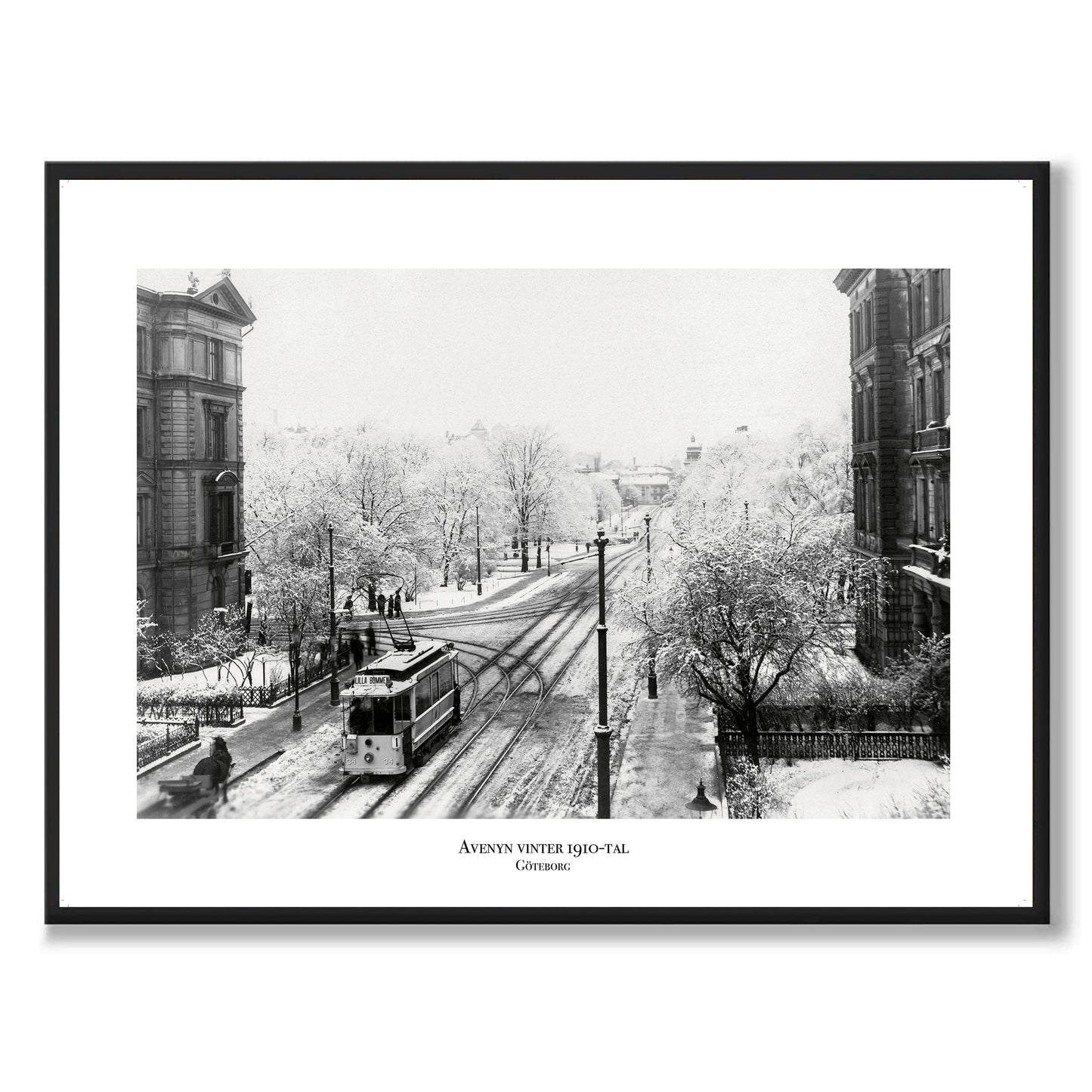 Poster Kungsportsavenyn sekelskifte Göteborg Avenyn