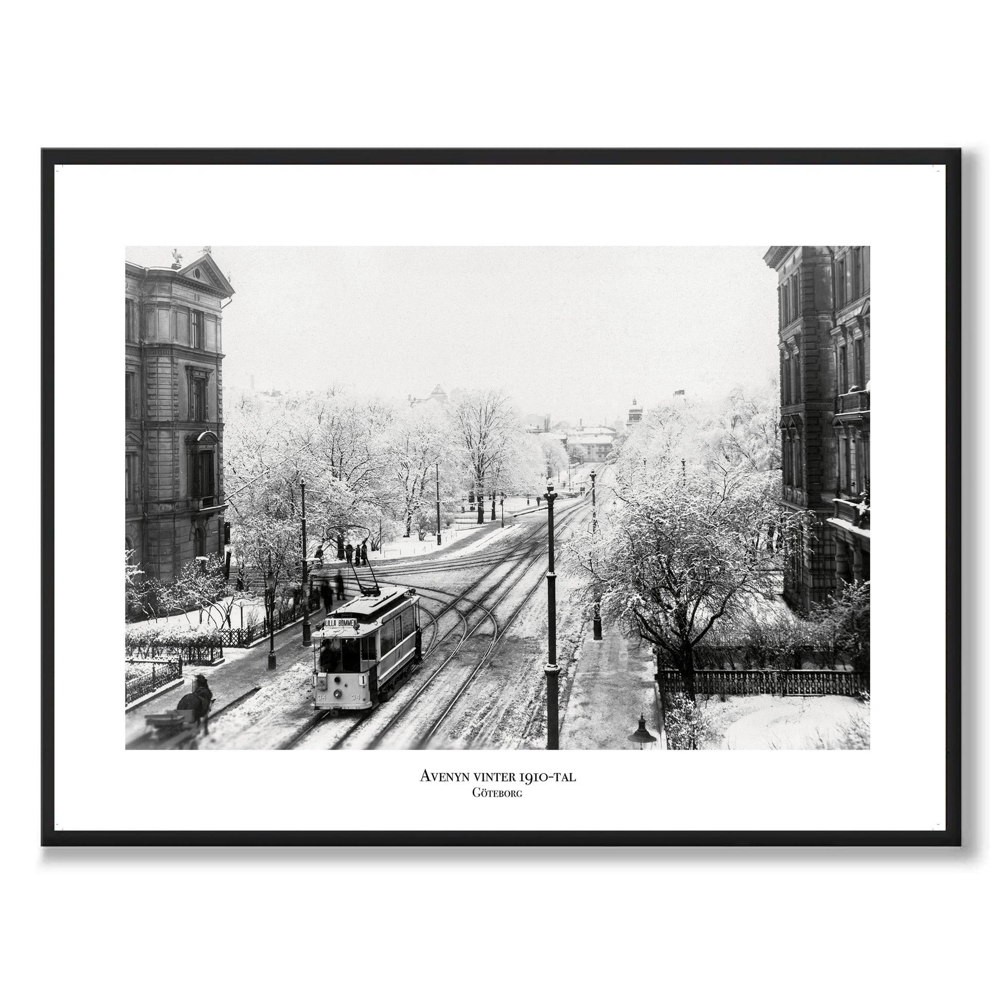 Poster Kungsportsavenyn sekelskifte Göteborg Avenyn