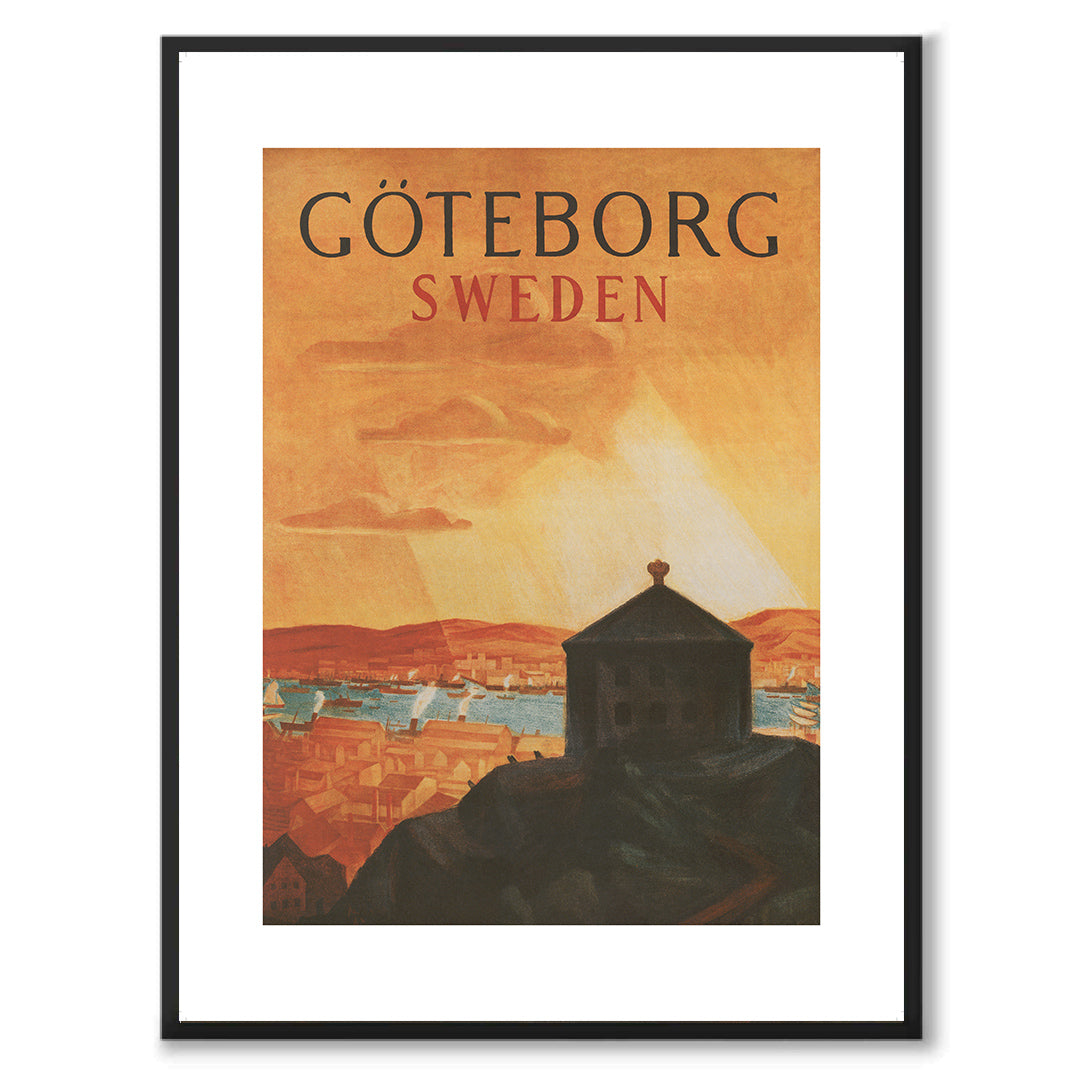 Poster Göteborg Sweden 1920 reklamaffisch