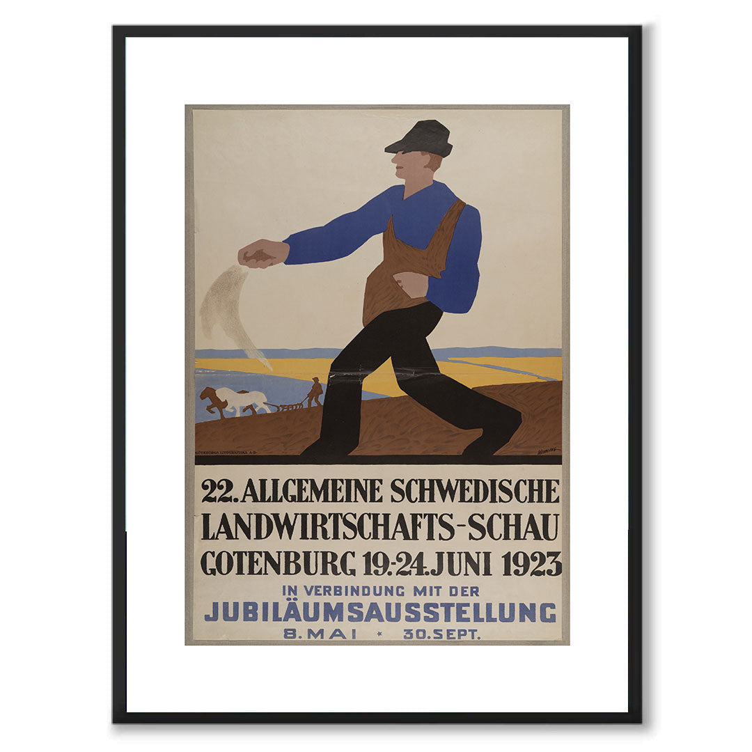 Poster jubileumsutställningen Göteborg 1923 jordbruksutställningen