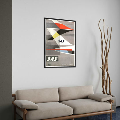 Poster reklamaffisch SAS Scandinavian Airlines System