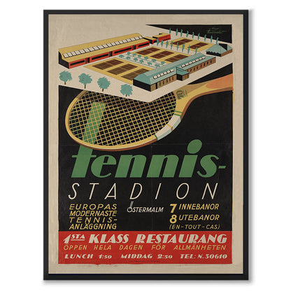 Poster Tennisstadion Stockholm
