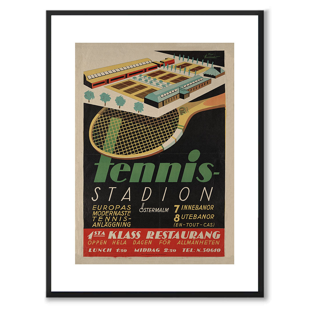 Poster Tennisstadion Stockholm