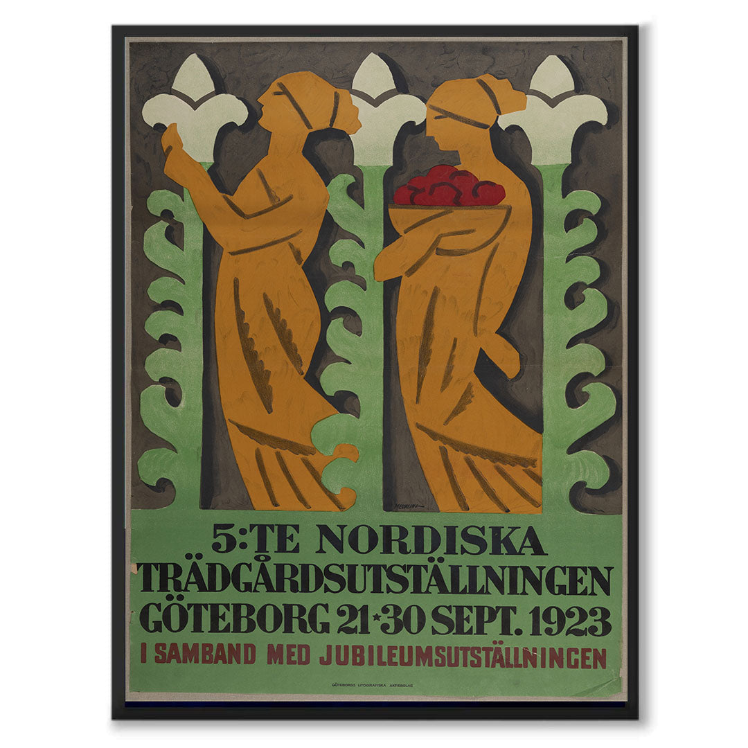 Poster jubileumsutställningen Göteborg Trädgårdsutställningen 1923