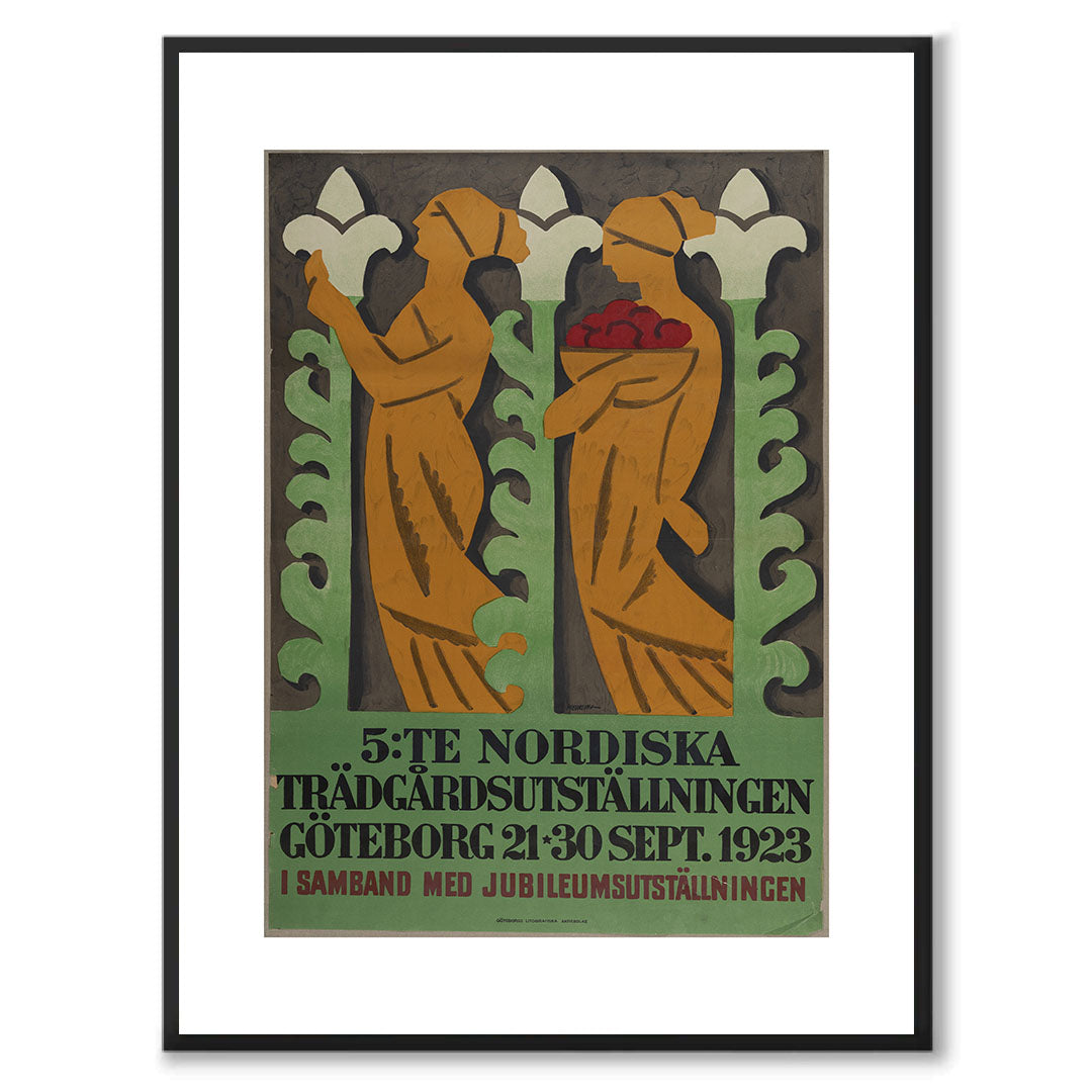 Poster jubileumsutställningen Göteborg Trädgårdsutställningen 1923