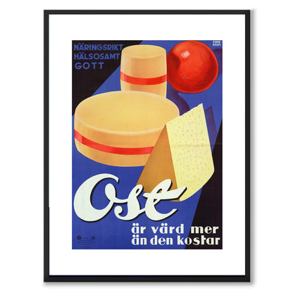 Poster svensk retro affisch ost