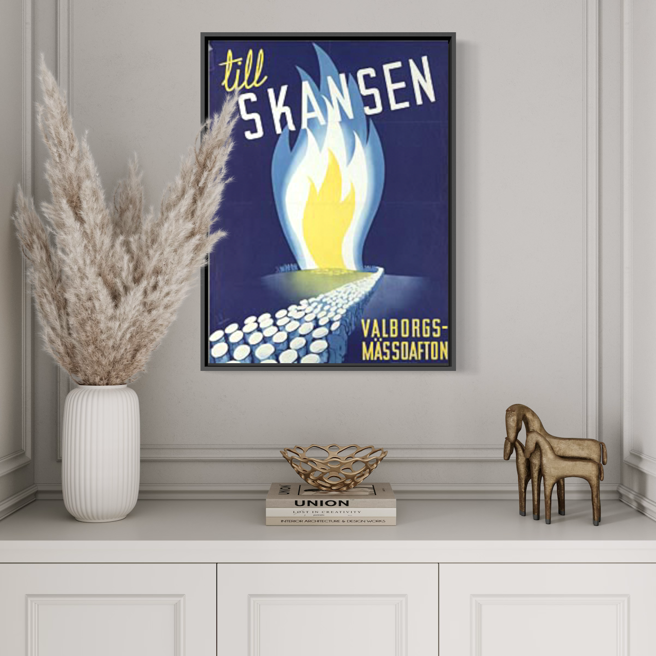 Poster skansen valborgsmässoafton valborg stockholm retro affisch