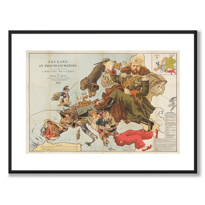Poster historisk karta Europas imperier